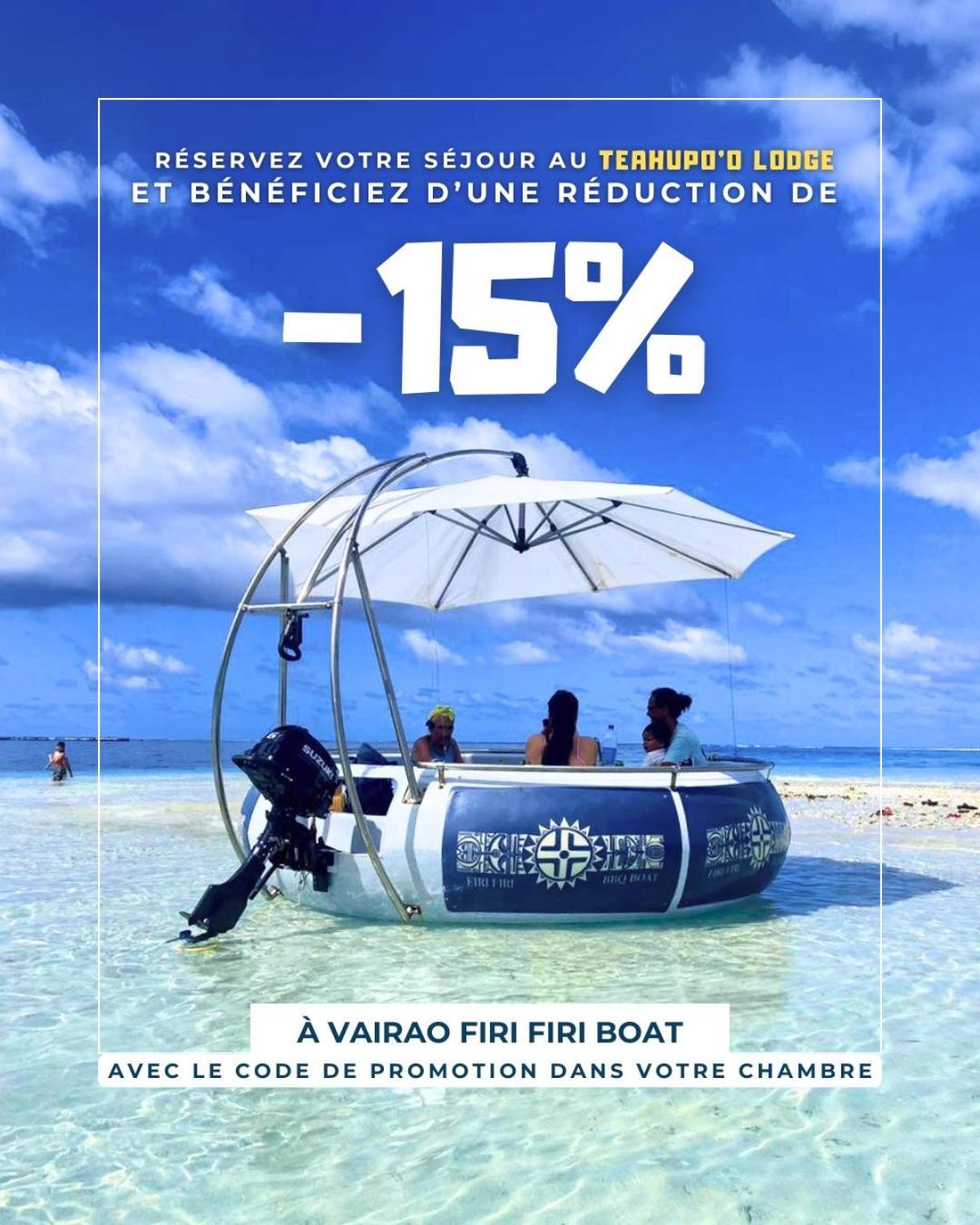 Teahupo'O Lodge, Fare Raepu'U, L'Aventure Du Bout De L'Ile En Famille Ou Entre Amis Teahupoo Εξωτερικό φωτογραφία