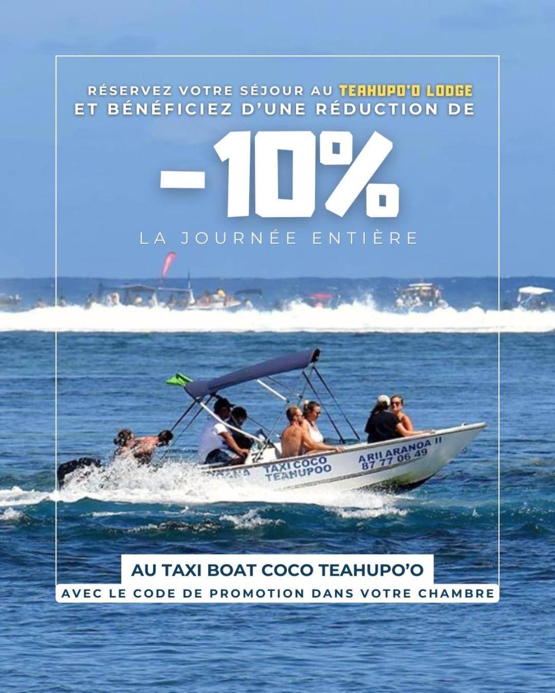 Teahupo'O Lodge, Fare Raepu'U, L'Aventure Du Bout De L'Ile En Famille Ou Entre Amis Teahupoo Εξωτερικό φωτογραφία